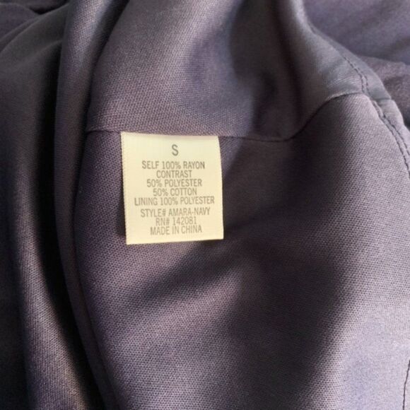 Francesca's Blue Rain VNeck Lace Mini Dress size S - Picture 3 of 6